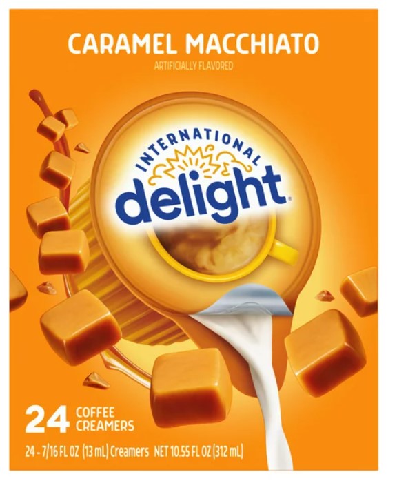International Delight Caramel Macchiato Coffee Creamer Singles – 192 Count, Shelf-Stable & Fresh